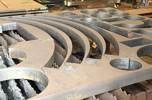 Alloy and carbon steel cut outs at steel plate supplier in Pennsylvania