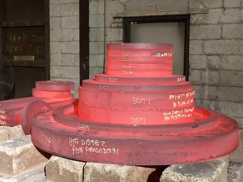 IMG_6822-min Stack of red hot alloy plates at Pennsylvania steel plate supplier