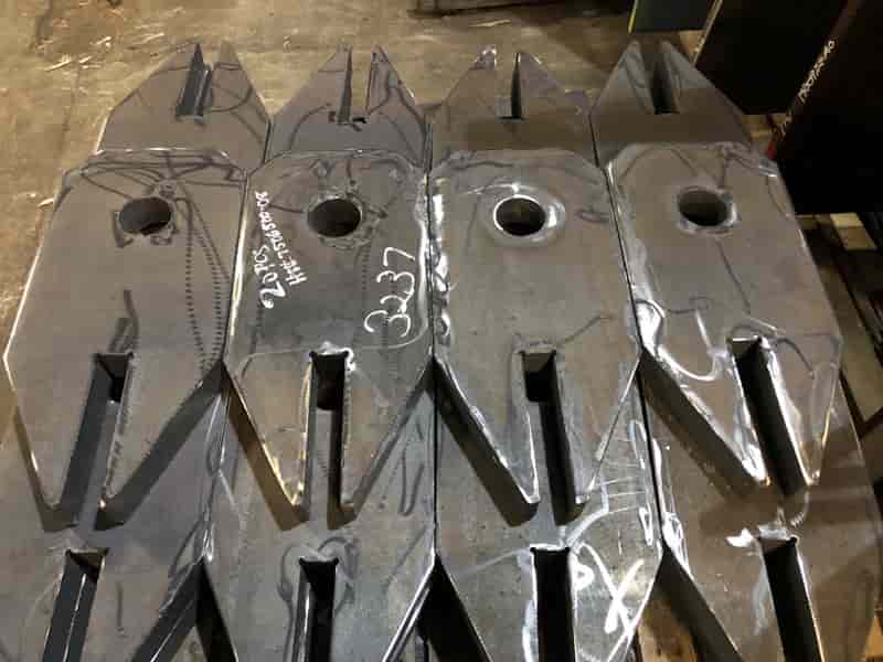 Stacked alloy plates at steel plate supplier in Pennsylvania Stacked alloy plates at steel plate supplier in Pennsylvania