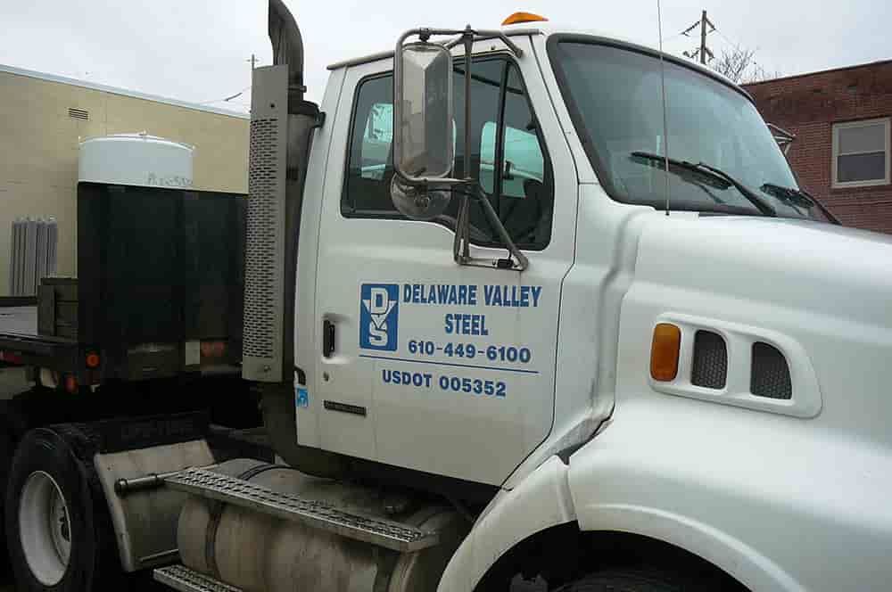 Truck used to make deliveries for steel plate supplier in Pennsylvania Truck used to make deliveries for steel plate supplier in Pennsylvania