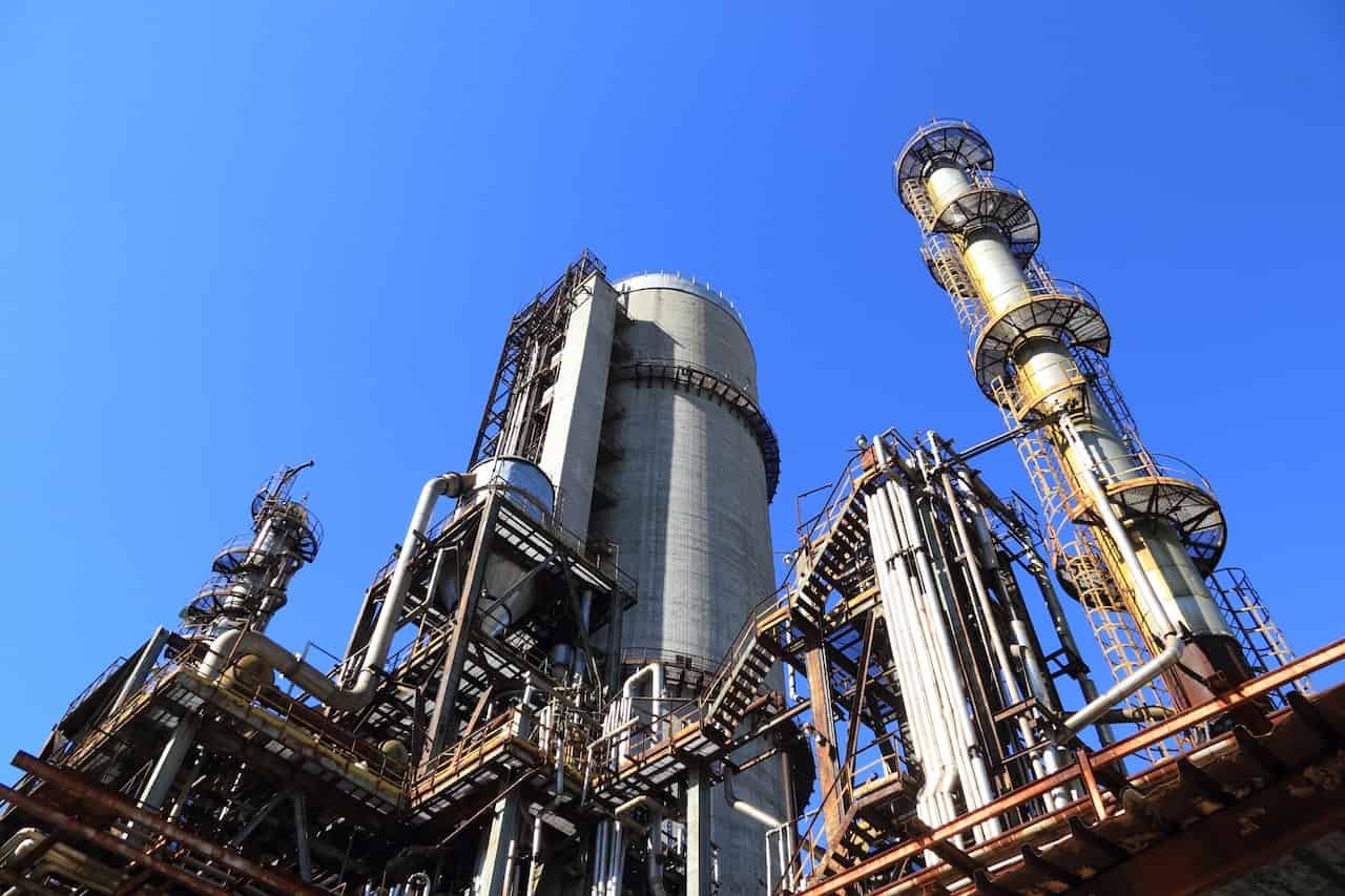 towers of chemical plant towers of chemical plant